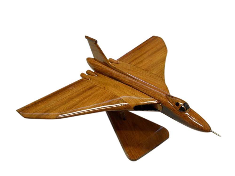 AVRO Vulcan Mahogany Wood Desktop Airplane Model