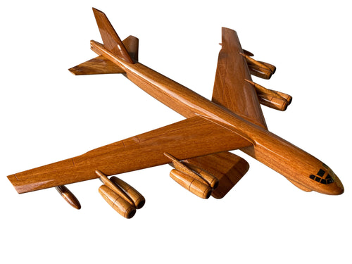 B52 Stratofortress Mahogany Wood Desktop Airplane Model