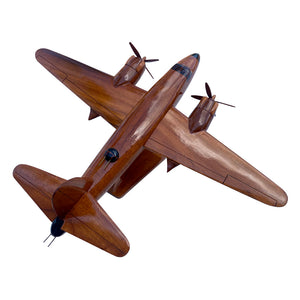 B26 Marauder Mahogany Wood Desktop Airplane Model