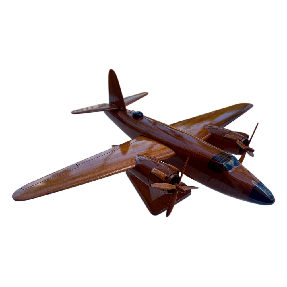 B26 Marauder Mahogany Wood Desktop Airplane Model