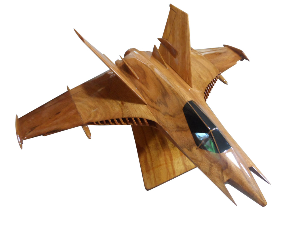 Batman Arkham Batplane Mahogany Wood Desktop Airplane Model