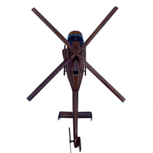 Load image into Gallery viewer, Bell 407 Mahogany Wood Desktop Helicopter Model