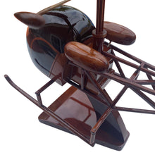 Load image into Gallery viewer, H13 Mahogany Wood Desktop Helicopter Model