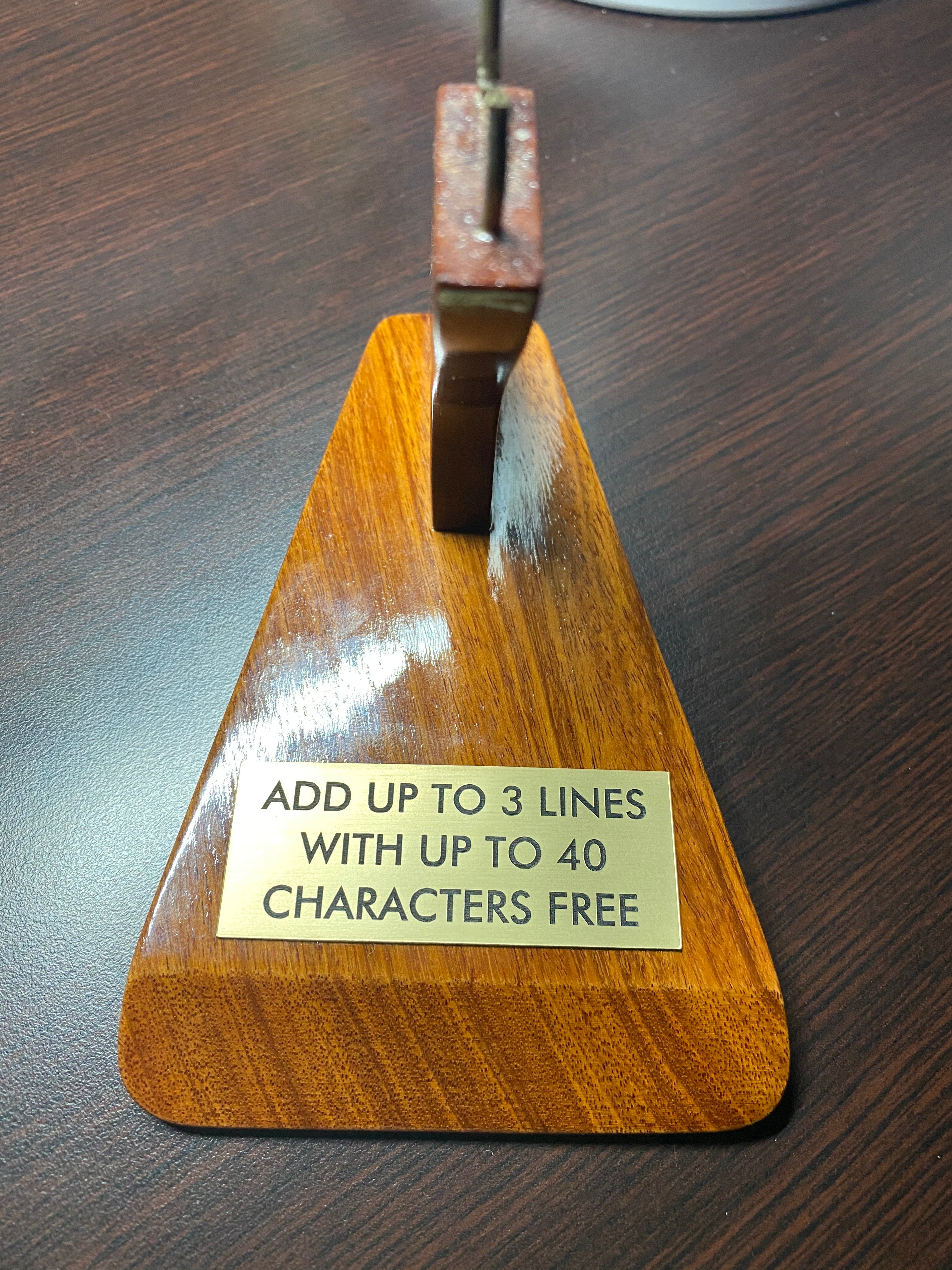 Custom Brass Plate