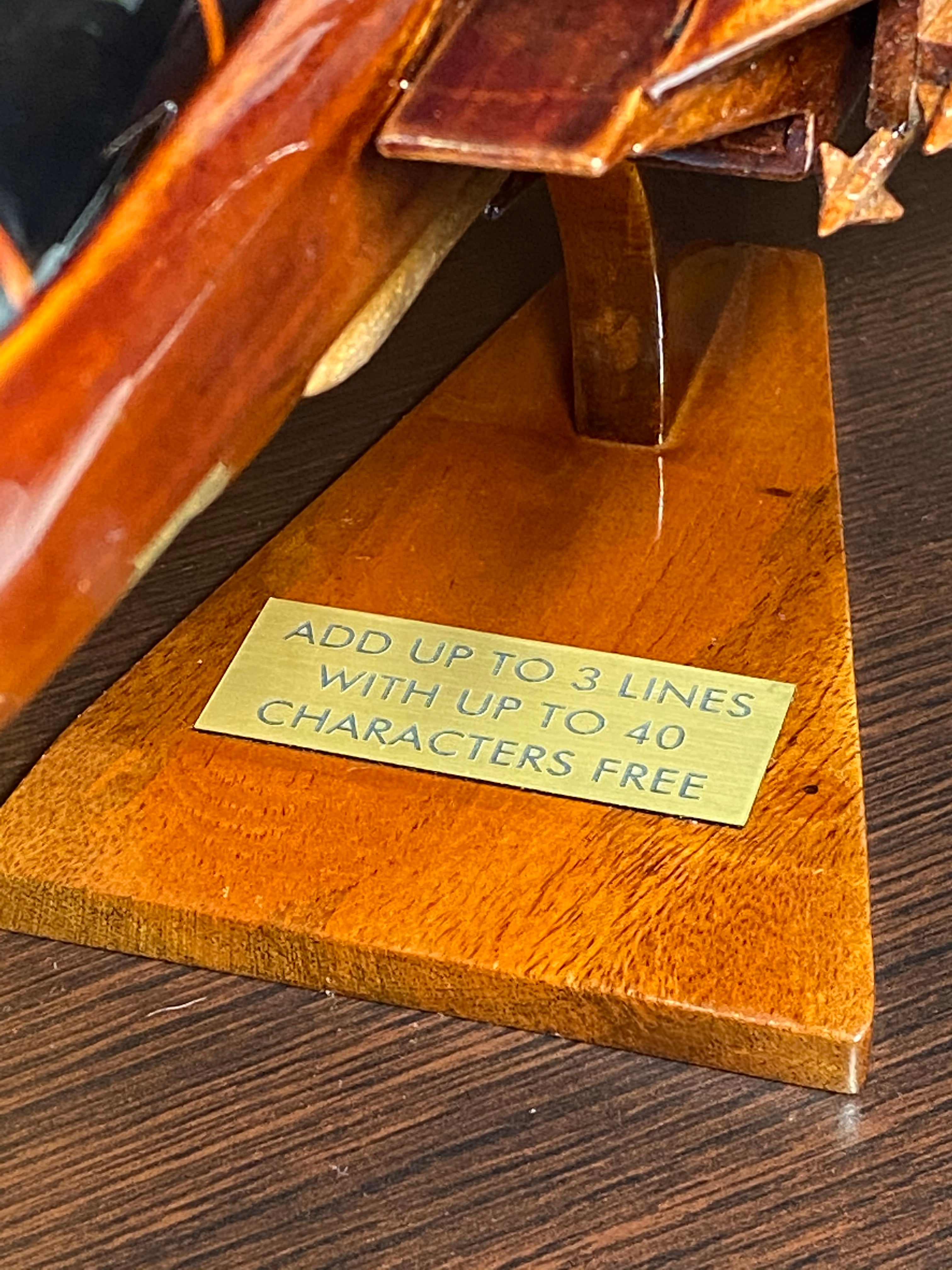 Custom Brass Plate