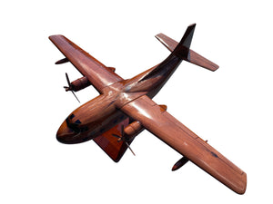 Fairchild C123 Provider Mahogany Wood Desktop Airplane Model