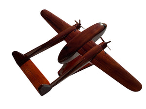 The C119 Flying boxcar Mahogany Wood Desktop Airplane Model
