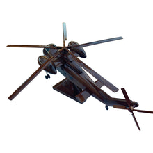 Load image into Gallery viewer, CH37 Mojave Mahogany Wood Desktop Helicopter Model