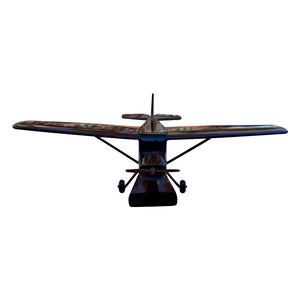 Cessna 150 Tailwheel Mahogany Wood Desktop Airplanes Model.