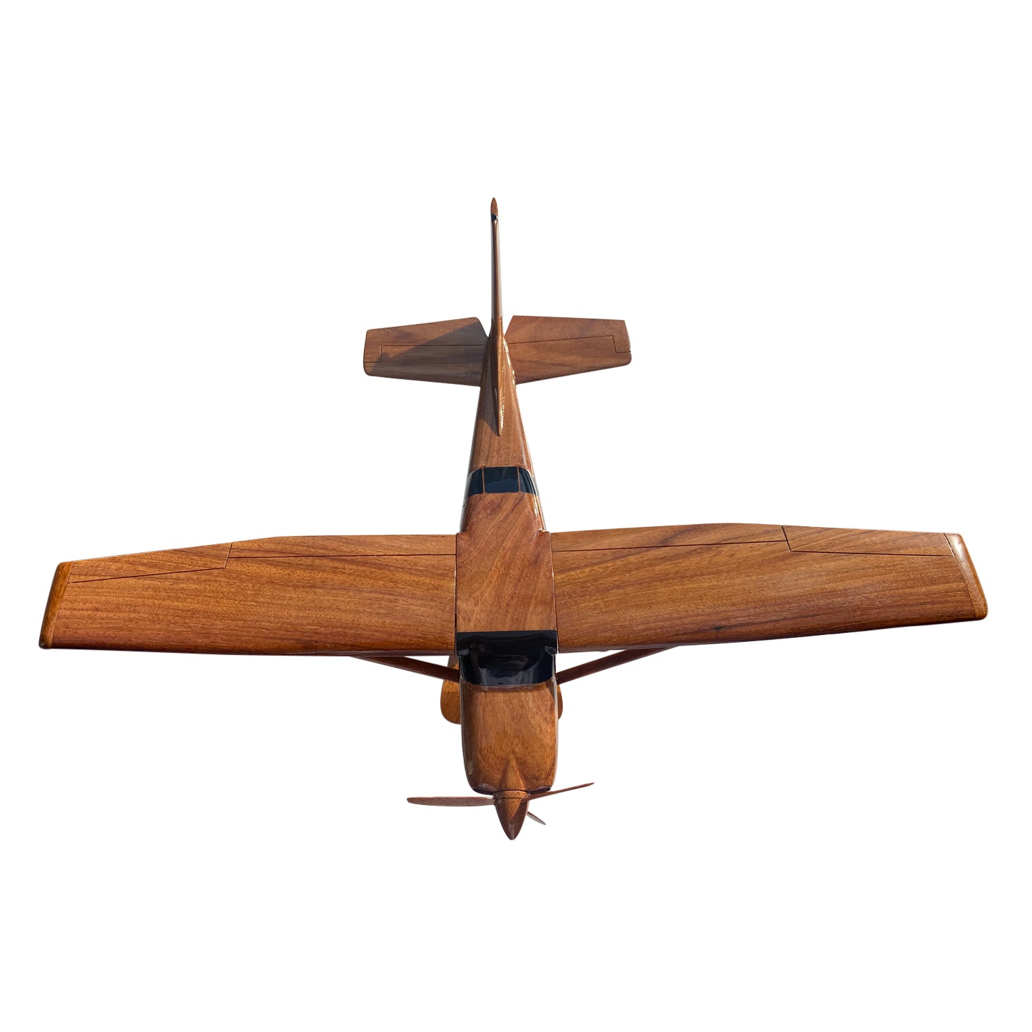 Cessna 206 Mahogany Wood Desktop Airplanes Model.