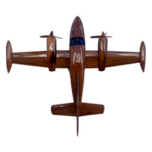 Load image into Gallery viewer, Cessna 414 Mahogany Wood Desktop Airplane Model.