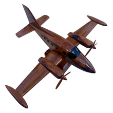 Load image into Gallery viewer, Cessna 414 Mahogany Wood Desktop Airplane Model.
