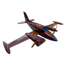 Load image into Gallery viewer, Cessna 414 Mahogany Wood Desktop Airplane Model.