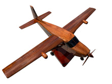 Load image into Gallery viewer, Cessna Caravan Mahogany Wood Desktop Airplanes Model