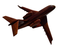 Load image into Gallery viewer, Bombardier Challenger 604 Mahogany Wood Desktop Airplane Model