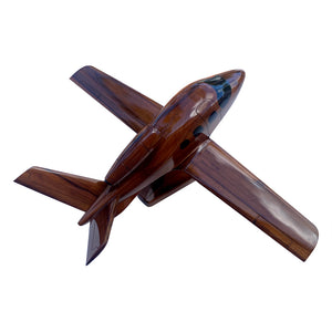 Cirrus Vision SF50 Mahogany Wood Desktop Airplane Model