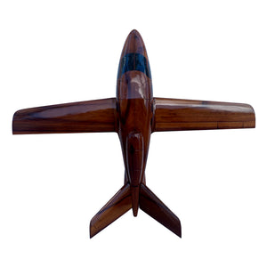 Cirrus Vision SF50 Mahogany Wood Desktop Airplane Model