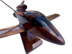Cirrus Vision SF50 Mahogany Wood Desktop Airplane Model