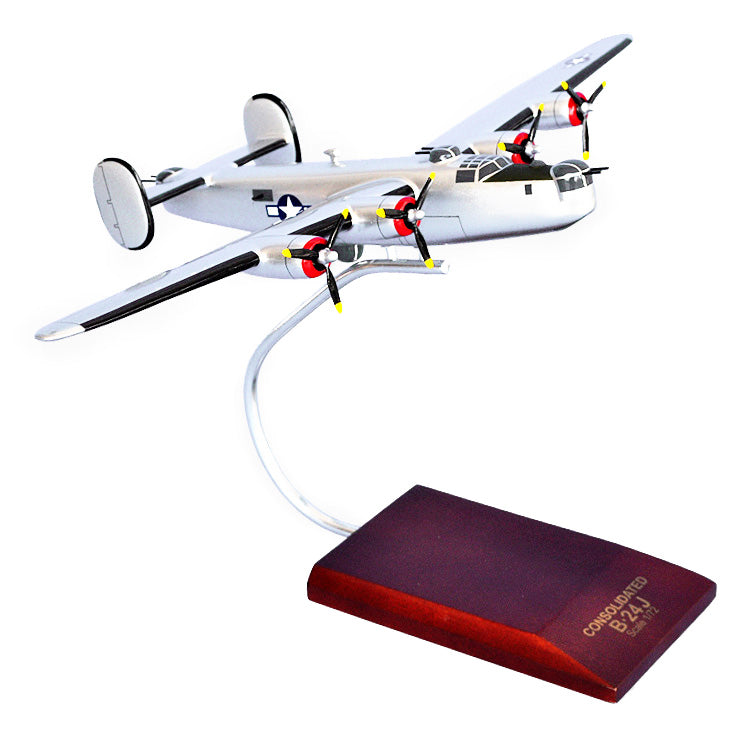 Consolidated B-24J Liberator Silver Painted Aviation Model Custom Made for you