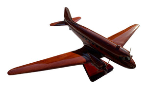 DC3 Dakota Mahogany Wood Desktop Airplane Model