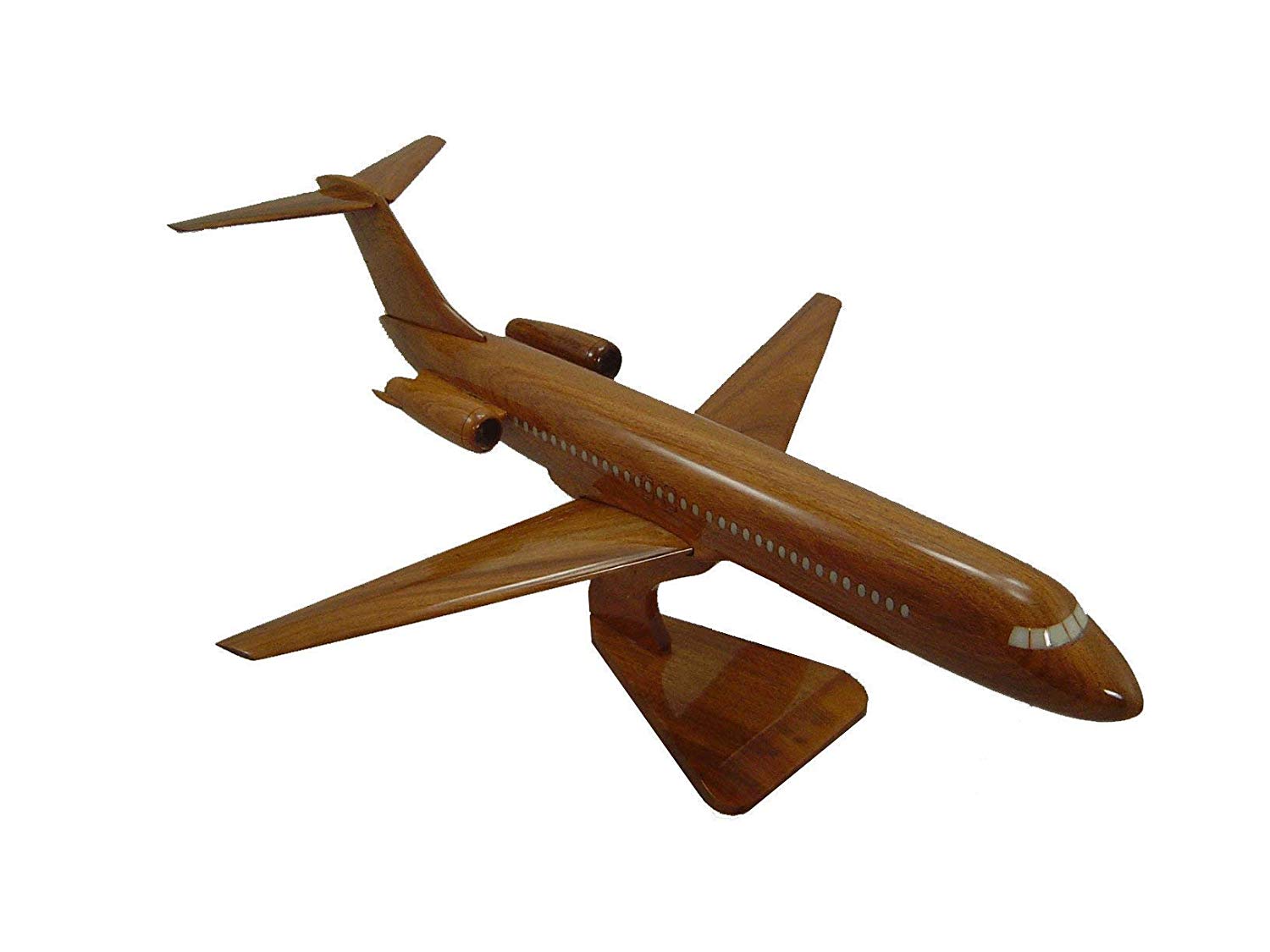 The DC9 Mahogany Wood Desktop Airplane Model