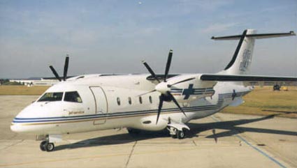 Dornier 328 with Turbo props  Mahogany Wood Desktop Model