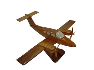 Dutchess Mahogany Wood Desktop Airplane Model
