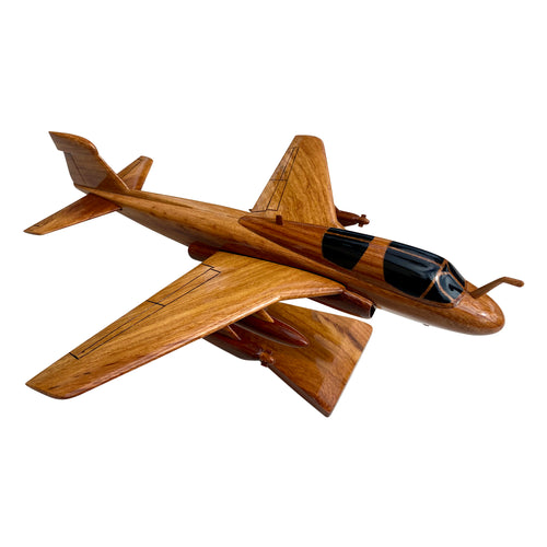 EA6B Prowler Mahogany Wood Desktop Airplane Model