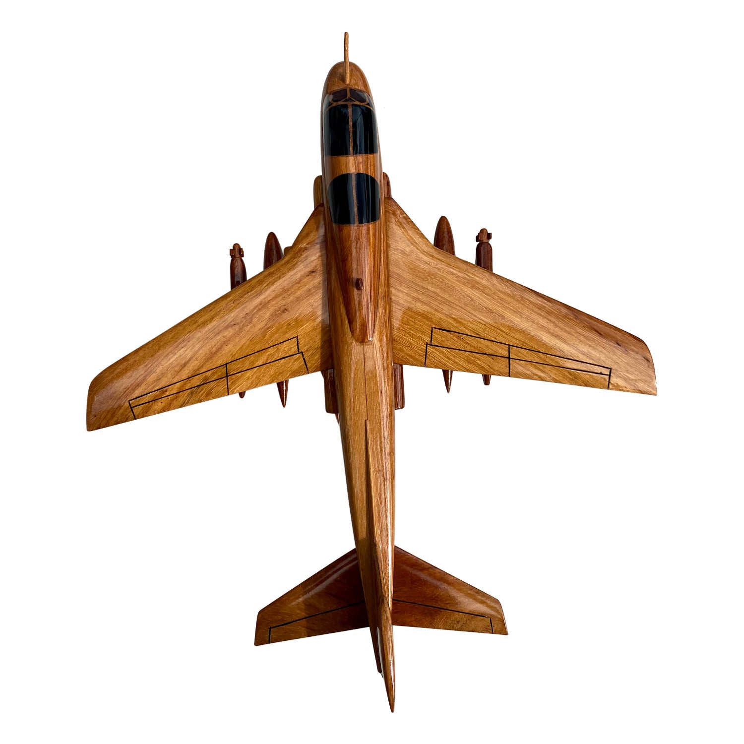 EA6B Prowler Mahogany Wood Desktop Airplane Model