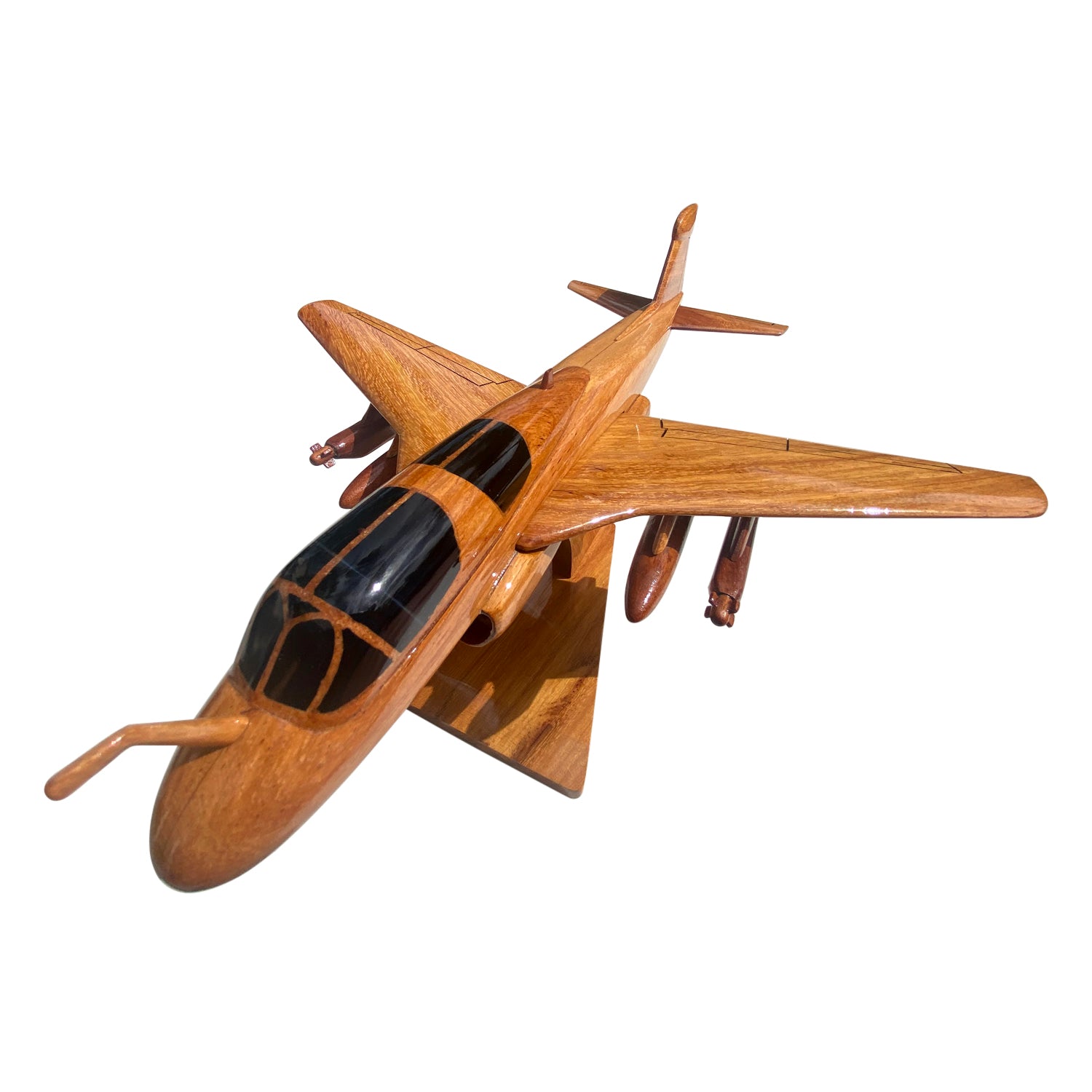 EA6B Prowler Mahogany Wood Desktop Airplane Model