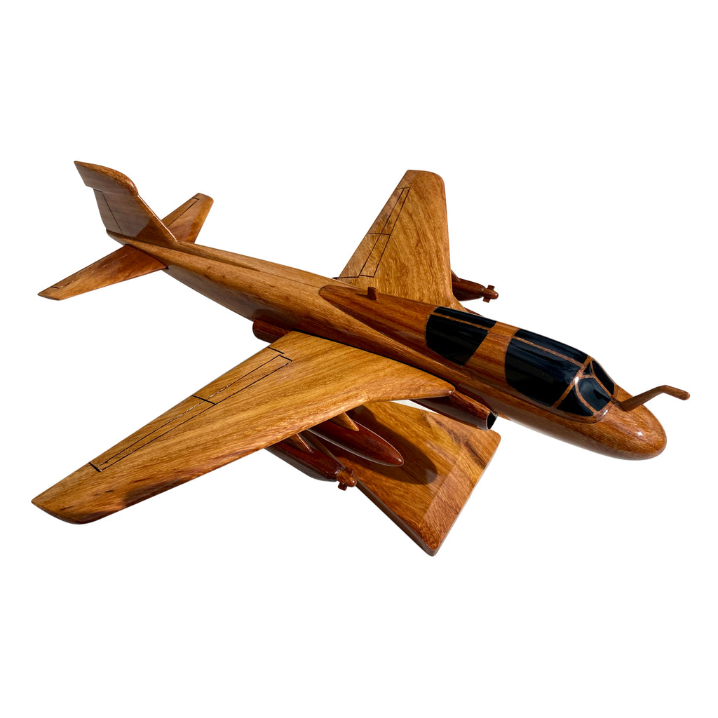 EA6B Prowler Mahogany Wood Desktop Airplane Model