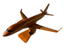 Load image into Gallery viewer, ERJ175 Mahogany Wood Desktop Airplane Model