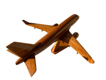 Load image into Gallery viewer, ERJ175 Mahogany Wood Desktop Airplane Model