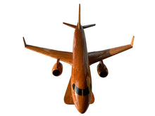 Load image into Gallery viewer, ERJ175 Mahogany Wood Desktop Airplane Model