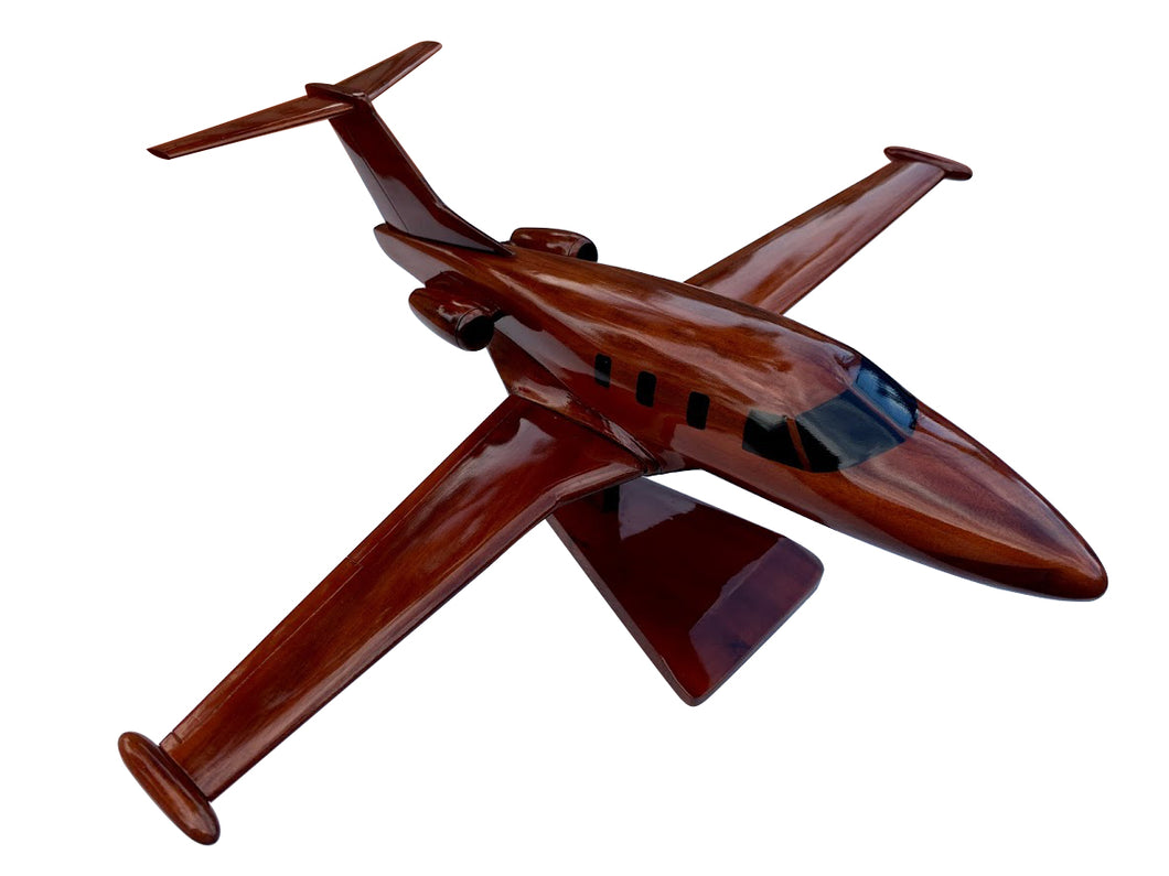 Eclipse 500 Mahogany Wood Desktop Airplane Model