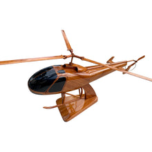 Load image into Gallery viewer, F28 Enstrom 280 Mahogany Wood Desktop Helicopter Model