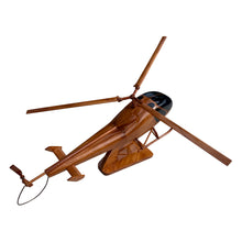 Load image into Gallery viewer, F28 Enstrom 280 Mahogany Wood Desktop Helicopter Model