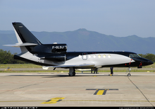 Load image into Gallery viewer, CUSTOM painted model Falcon 50B with F-GLSJ livery