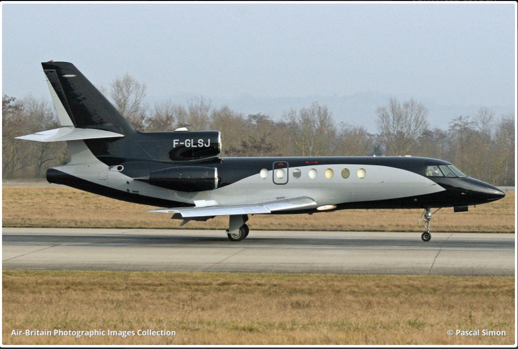CUSTOM painted model Falcon 50B with F-GLSJ livery