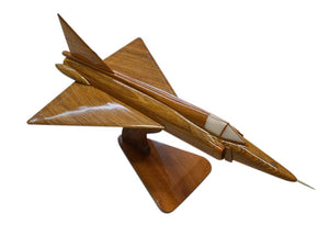 F102 Delta Dagger Mahogany Wood Desktop Airplane Model