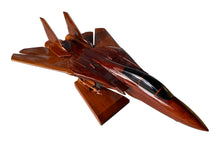 Load image into Gallery viewer, F14 Tomcat Mahogany Wood Desktop Airplane Model