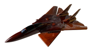 F14 Tomcat Mahogany Wood Desktop Airplane Model
