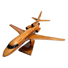 Load image into Gallery viewer, Falcon 50 Mahogany Wood Desktop Airplanes Model