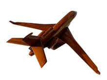 Load image into Gallery viewer, Falcon 7X Mahogany Wood Desktop Airplane Model