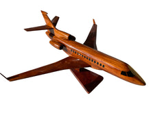 Load image into Gallery viewer, Falcon 7X Mahogany Wood Desktop Airplane Model