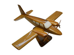 GA7 Cougar Gulfstream Mahogany Wood Desktop Airplane Model