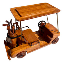 Load image into Gallery viewer, Golf Cart Mahogany Wood desktop Golf Cart model