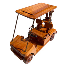 Load image into Gallery viewer, Golf Cart Mahogany Wood desktop Golf Cart model