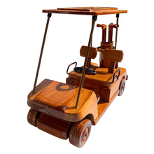 Load image into Gallery viewer, Golf Cart Mahogany Wood desktop Golf Cart model