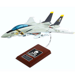 Grumman F-14A Tomcat VF-84 Jolly Rogers USN Model Wood Desktop Model Custom Made for you